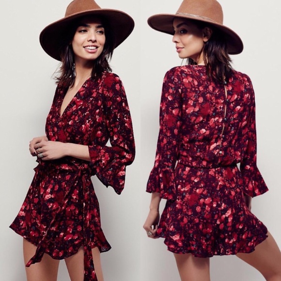 Free People Pants - Free People All The Right Ruffles Floral Romper